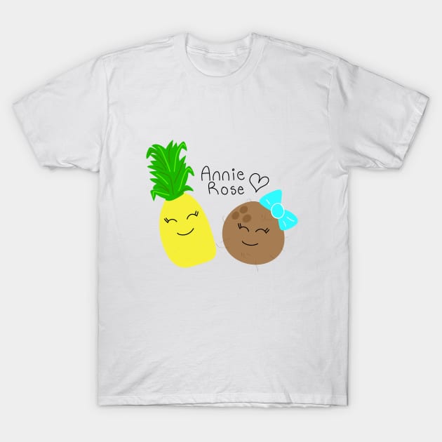 Pineapple and coconut T-Shirt by AnnieRose